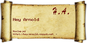 Hey Arnold névjegykártya